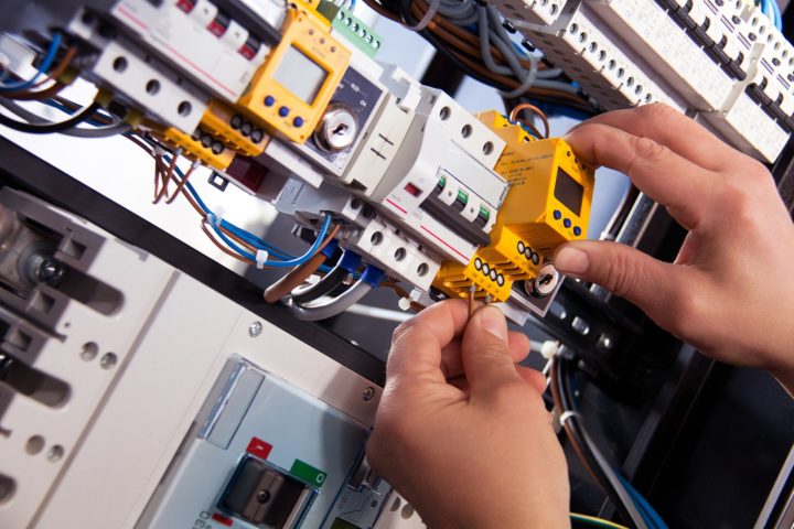 electrician working on a repair