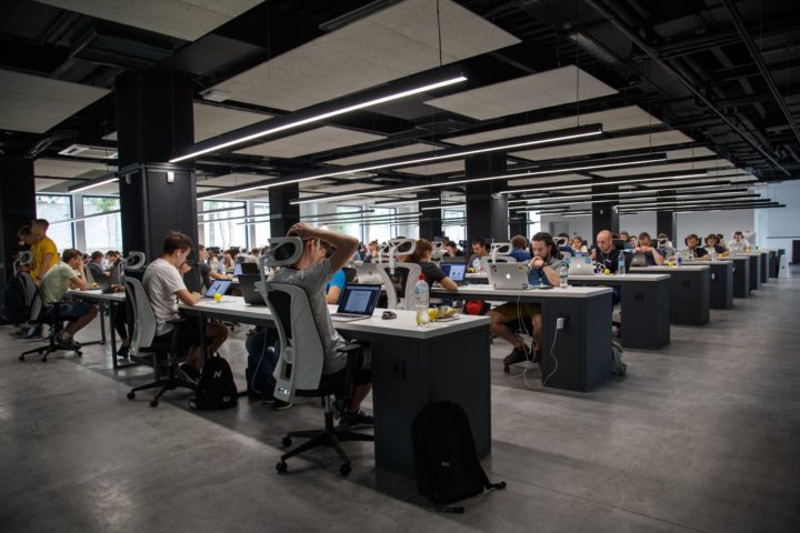 Computer Software Developers in a modern office setting